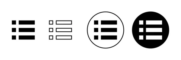 Εικονίδια Μενού Έτοιμα Σύμβολο Και Σύμβολο Μενού Ιστού Σύμβολο Μενού — Διανυσματικό Αρχείο