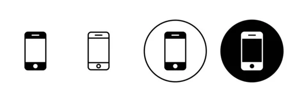 Ícones Telefone Configurados Sinal Chamada Símbolo Símbolo Telefone — Vetor de Stock