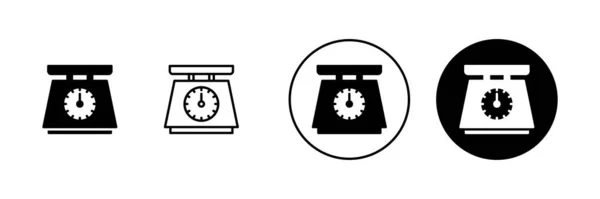 stock vector Scales icons set. Weight scale sign and symbol