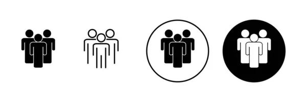 People Icons Set Person Sign Symbol User Icon Vector — Stock Vector