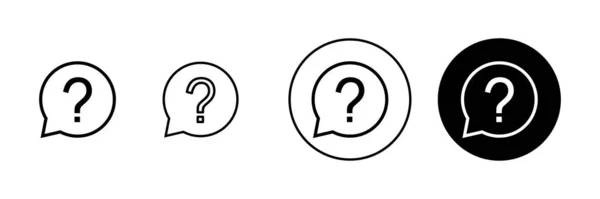 Conjunto Iconos Preguntas Signo Interrogación Símbolo — Archivo Imágenes Vectoriales