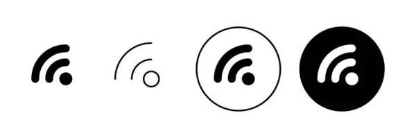 Set Icone Wifi Segnale Simbolo Icona Wireless — Vettoriale Stock