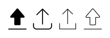 Web ve mobil uygulama için simge vektörü yükle. veri işareti ve sembolü yükle