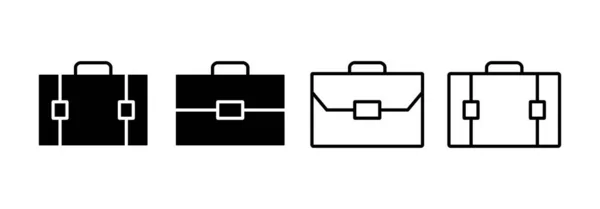 Briefcase Icon Vector Web Mobile App Suitcase Sign Symbol Luggage — Stockvector