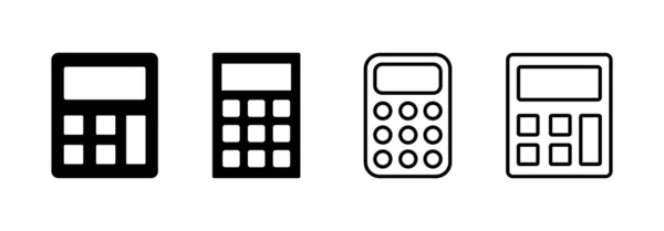 Calculator Icon Vector Web Mobile App Accounting Calculator Sign Symbol — Stockvektor