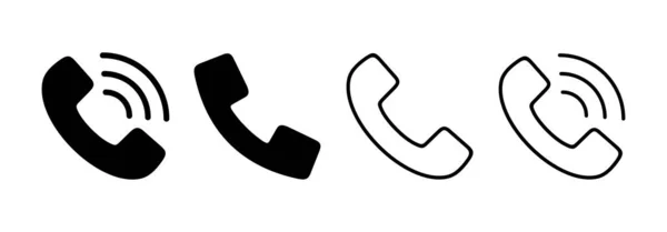 Call Icon Vector Web Mobile App Telephone Sign Symbol Phone — Stockový vektor