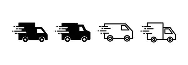 Delivery Truck Icon Vector Web Mobile App Delivery Truck Sign — Stockový vektor