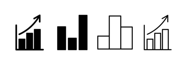 Вектор Growing Graph Icon Веб Мобильного Приложения Знак Диаграммы Символ — стоковый вектор