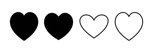 Love Icon Vector Web Mobile App Heart Sign Symbol Icon — Stock Vector
