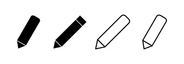 Pencil Icon Vector Web Mobile App Pen Sign Symbol Edit — Stock Vector