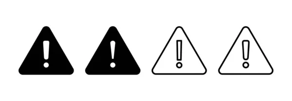 Exclamation Danger Sign Web Mobile App Attention Sign Symbol Hazard —  Vetores de Stock