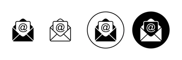 Εικονίδια Αλληλογραφίας Έτοιμα Mail Και Σύμβολο Εικονίδιο Ηλεκτρονικού Ταχυδρομείου Εικονίδιο — Διανυσματικό Αρχείο