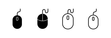 Web ve mobil uygulama için fare simgesi vektörü. Tıklama işareti ve sembol. işaretleyici simgesi vektörü.