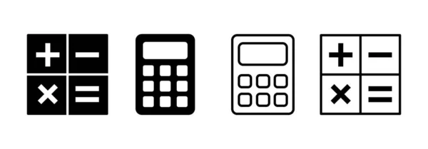 Calculator Icon Vector Web Mobile App Accounting Calculator Sign Symbol — Image vectorielle