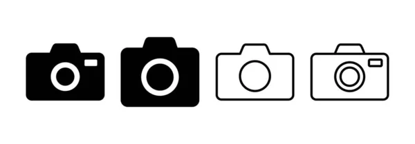 Camera Icon Vector Web Mobile App Photo Camera Sign Symbol — Vetor de Stock