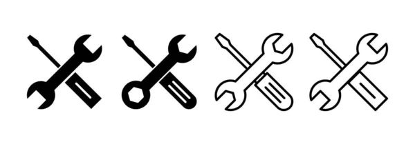 Repair Tools Icon Vector Web Mobile App Tool Sign Symbol — Stock Vector