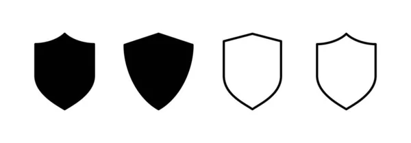 Icono Escudo Vector Para Web Aplicación Móvil Icono Protección Signo — Vector de stock