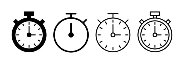 Chronomètre Icône Vecteur Pour Web Application Mobile Signe Symbole Minuterie — Image vectorielle