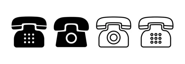 Teléfono Vector Icono Para Web Aplicación Móvil Señal Teléfono Símbolo — Archivo Imágenes Vectoriales