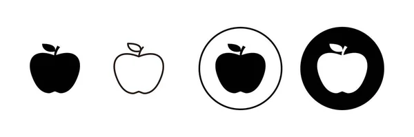 Conjunto Ícones Apple Sinal Apple Símbolos Para Web Design — Vetor de Stock