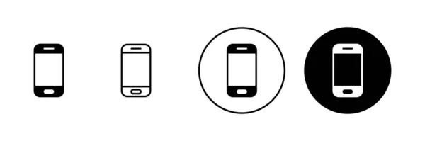 Icone Del Telefono Impostate Indicativo Chiamata Simbolo Simbolo Del Telefono — Vettoriale Stock