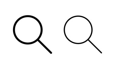 Simge vektörünü ara. Büyüteç işareti ve sembolü ara