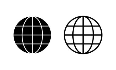 Web simgesi vektörü. Web tabelalarına ve sembollere git. Web tıklama simgesi. Genel arama simgesi