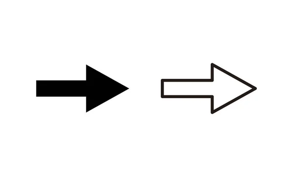 Icono Flecha Vector Signo Flecha Símbolo Para Diseño Web — Vector de stock