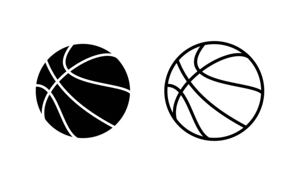 Basketbalový Vektor Ikon Basketbalové Znamení Symbol — Stockový vektor