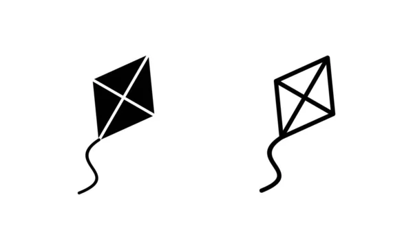 Vecteur Icône Cerf Volant Signe Symbole Cerf Volant — Image vectorielle