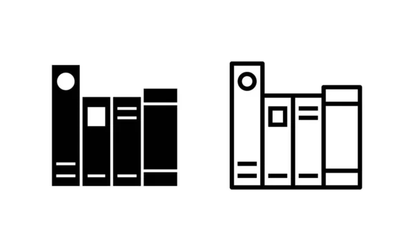图书馆图标向量 教育标志和符号 — 图库矢量图片