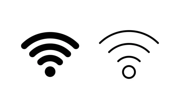 Vettore Icona Wifi Segnale Simbolo Icona Wireless — Vettoriale Stock