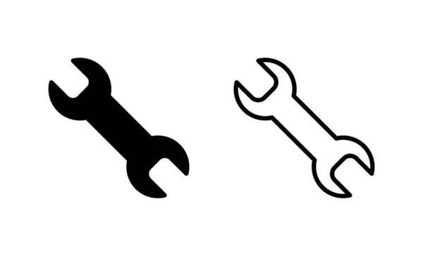 Vektor Ikony Klíče Ikona Opravy Značka Symbol Nástrojů — Stockový vektor