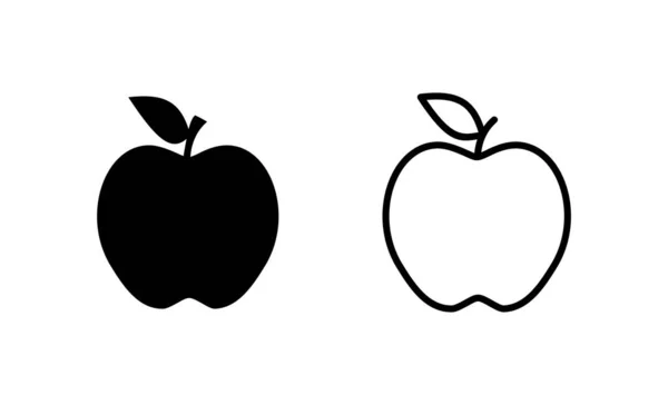 Vecteur Icône Apple Signe Apple Symboles Pour Conception Web — Image vectorielle