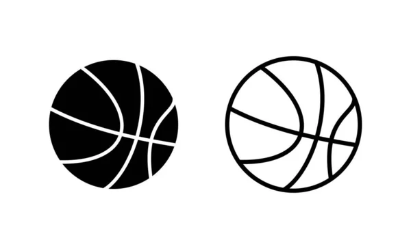 Μπάσκετ Εικονίδιο Διάνυσμα Μπάσκετ Μπάλα Σημάδι Και Σύμβολο — Διανυσματικό Αρχείο