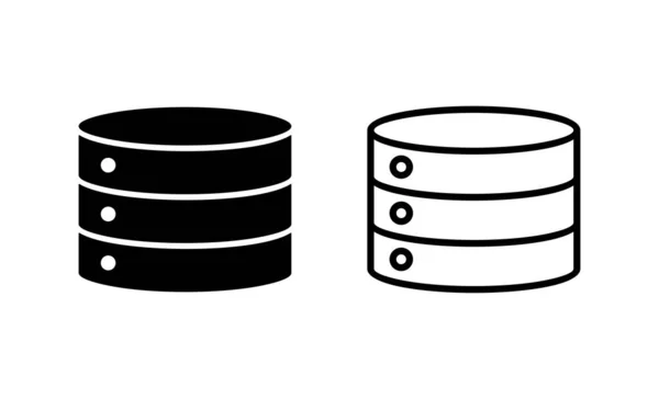 Datenbanksymbolvektor Zeichen Und Symbol Der Datenbank — Stockvektor