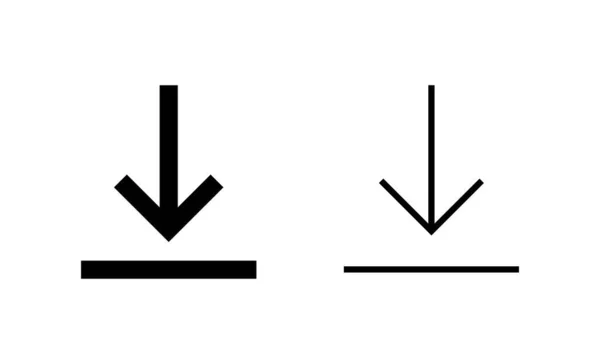 Звантажити Вектор Піктограм Звантажити Знак Символ — стоковий вектор
