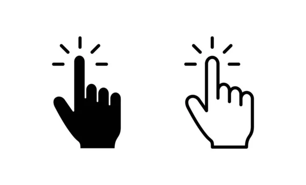Hand Cursor Symbol Vektor Cursor Zeichen Und Symbol Handcursor Symbol — Stockvektor