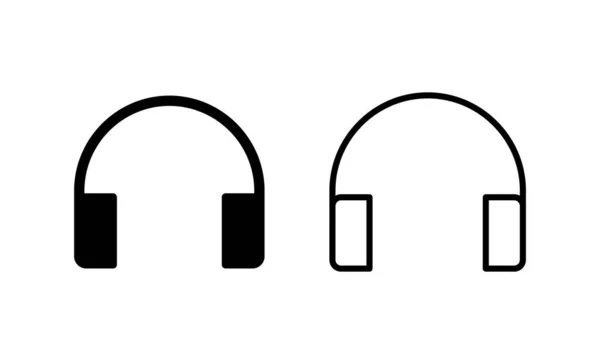 Kopfhörer Symbolvektor Headector Zeichen Und Symbol — Stockvektor