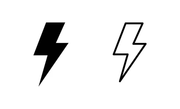 Διάνυσμα Εικονιδίου Ηλεκτρικό Σήμα Και Σύμβολο Εικονίδιο Δύναμης Ενεργειακό Σήμα — Διανυσματικό Αρχείο