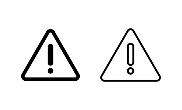 Vecteur Icône Danger Exclamation Signe Attention Symbole Signal Alerte Danger — Image vectorielle