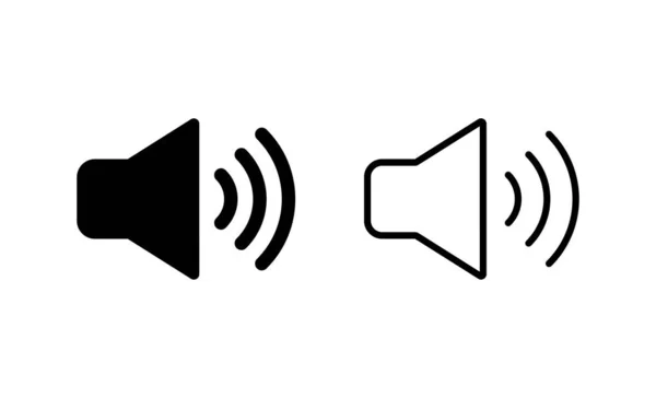 Lautsprechersymbolvektor Lautstärkezeichen Und Symbol Lautsprechersymbol Klangsymbol — Stockvektor