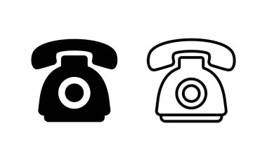 Telefon ikonu vektörü. telefon işareti ve sembol