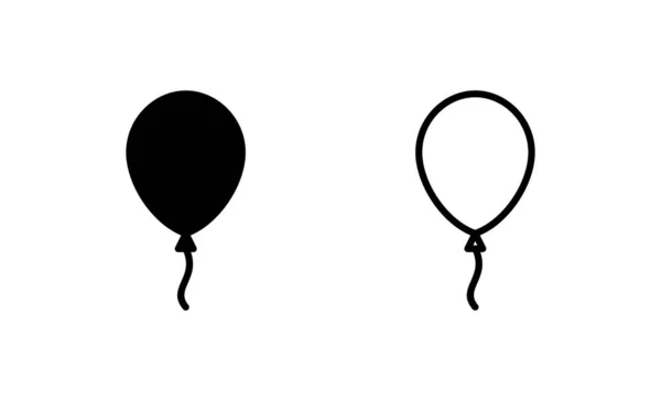 Ballon Icoon Vector Partij Ballon Teken Symbool — Stockvector