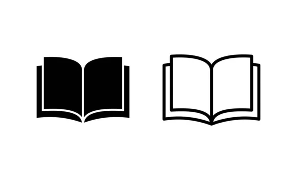 Vektor Ikon Knihy Otevřete Knihu Podepsat Symbol Ikona Ebook — Stockový vektor