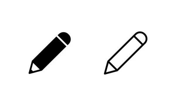 Bleistift Icon Vektor Stiftzeichen Und Symbol Symbolvektor Bearbeiten — Stockvektor
