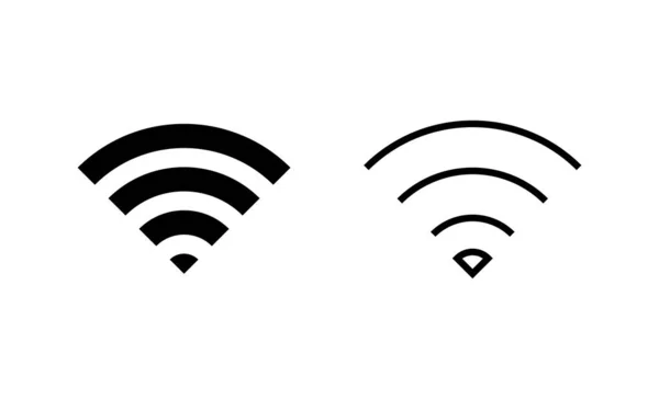Wifi Ikon Vektor Signaltecken Och Symbol Trådlös Ikon — Stock vektor