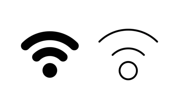 Wifi Wektor Ikony Znak Symbol Sygnału Ikona Bezprzewodowa — Wektor stockowy