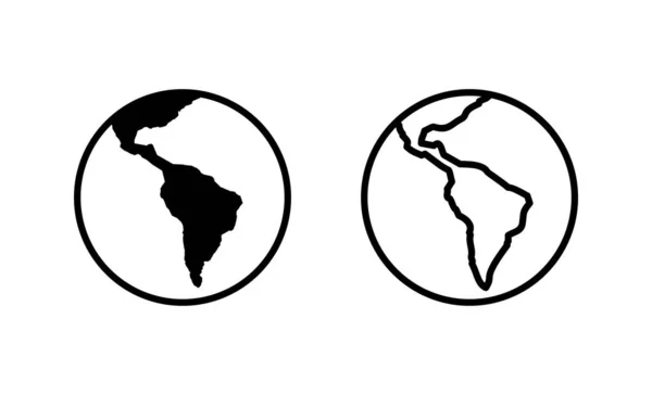 Vektor Mapy Světa Znamení Symbol Mapy Světa Ikona Globe — Stockový vektor