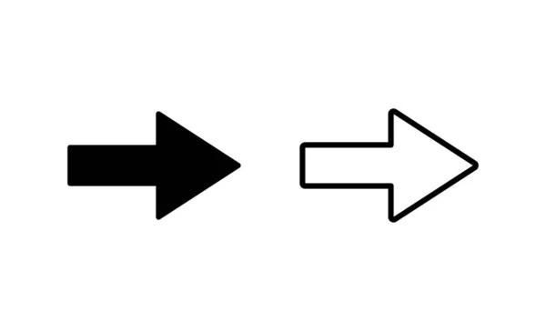 Icono Flecha Vector Signo Flecha Símbolo Para Diseño Web — Vector de stock